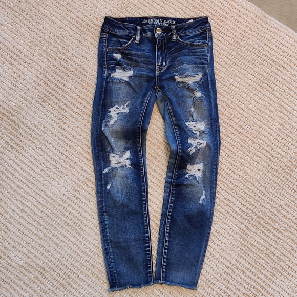 American Eagle Outfitters Denim - AE crop high rise jeggings